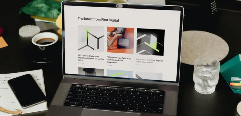 Laptop showing creative design projects